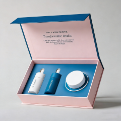 Factory Custom Luxury Cosmetic Perfume Packaging Boxes Sponge Lining Essential Oils Hair Skin Care Make-up Gift Magnet