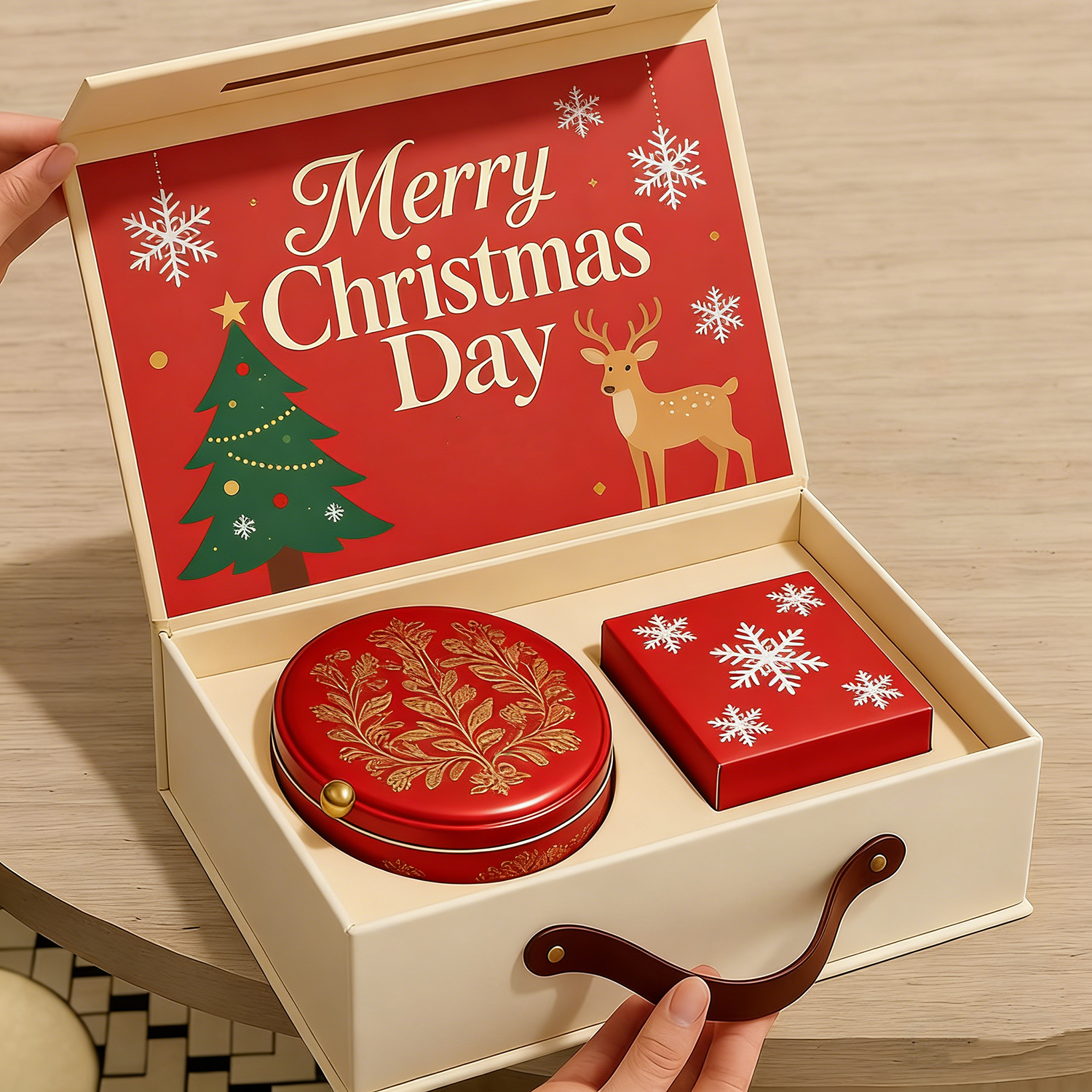 Custom Paper Hard Rigid Magnet Box Packaging Luxury Folding Magnetic Festival Premium Decorative Gift Box