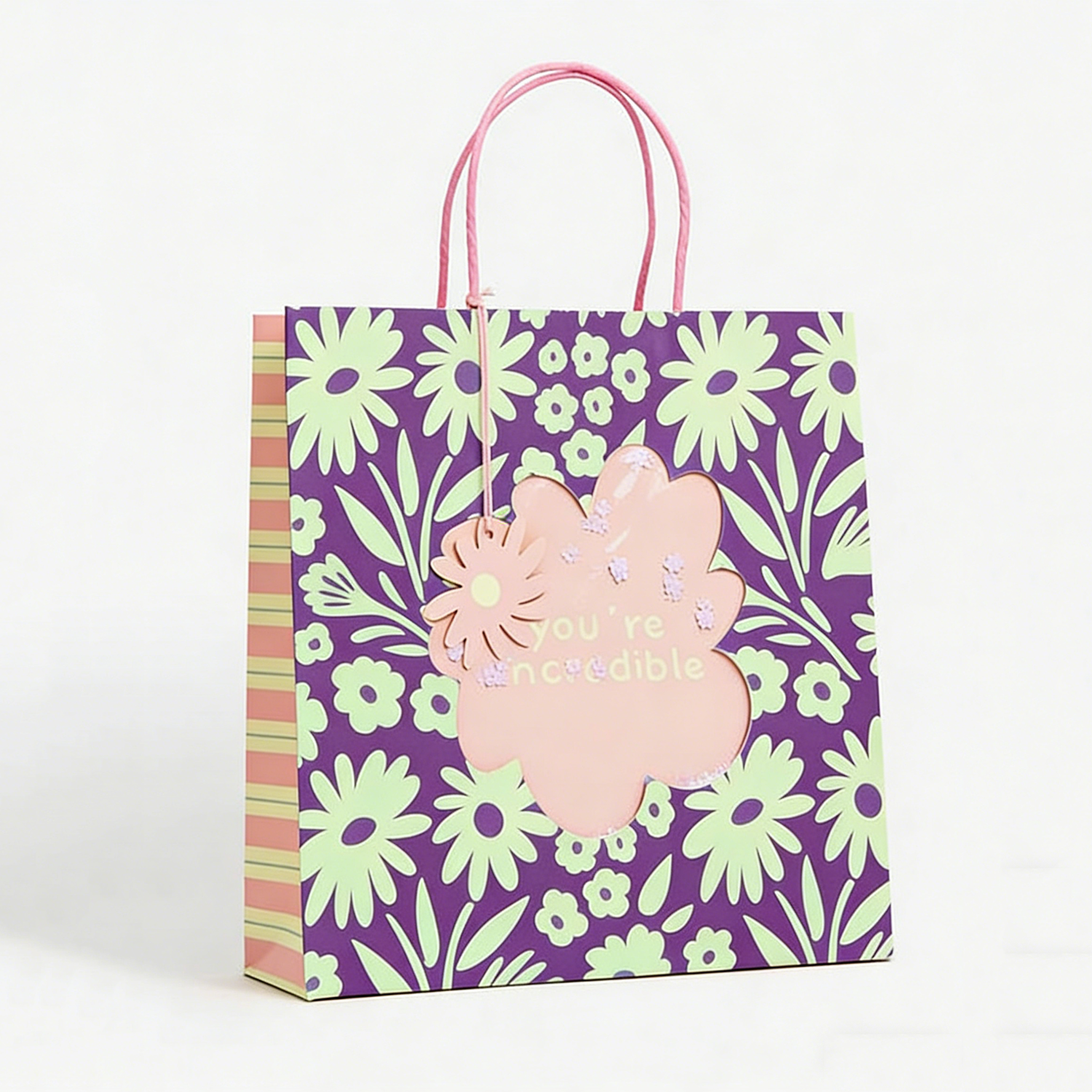 Custom Cosmetics Clothes Packaging Art Paper Bags with Ribbon Handle Offset Printing Recyclable Luxury Custom Shopping Bags