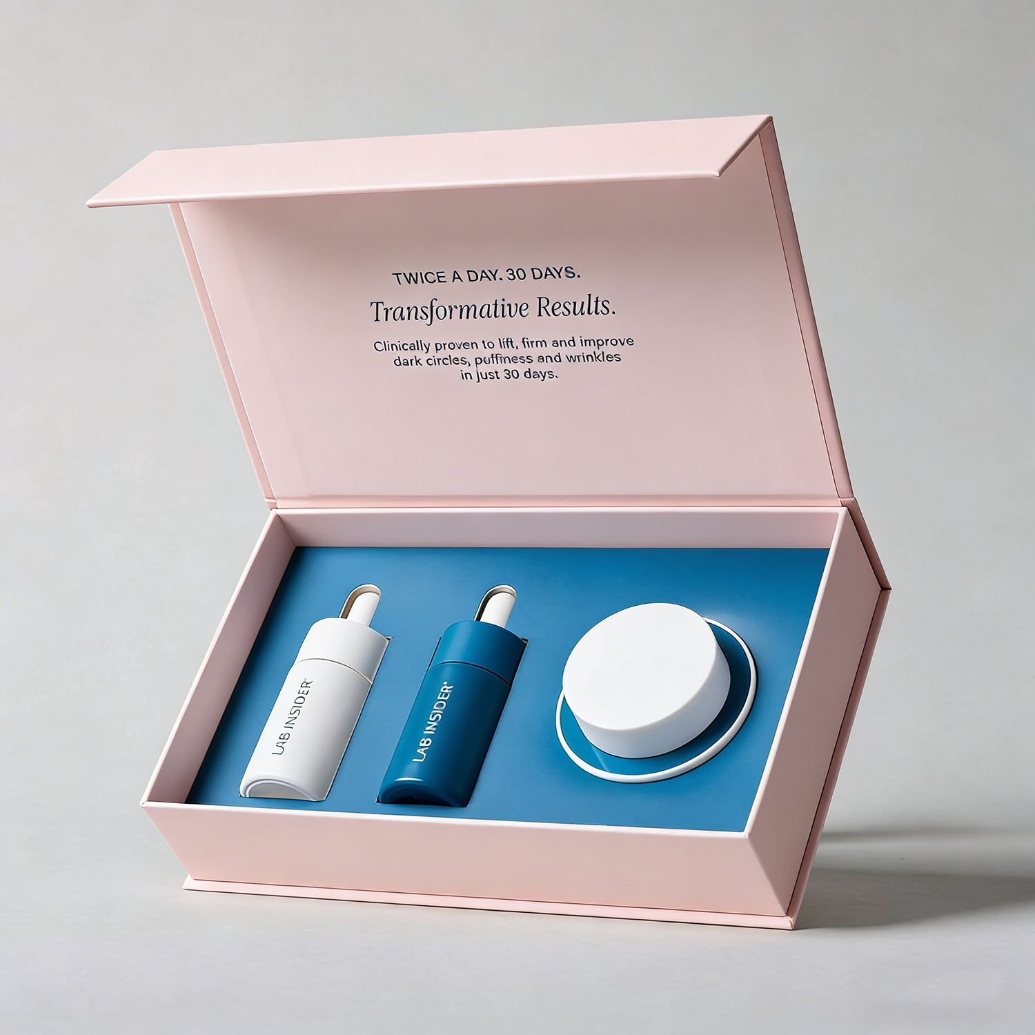 Factory Custom Luxury Cosmetic Perfume Packaging Boxes Sponge Lining Essential Oils Hair Skin Care Make-up Gift Magnet