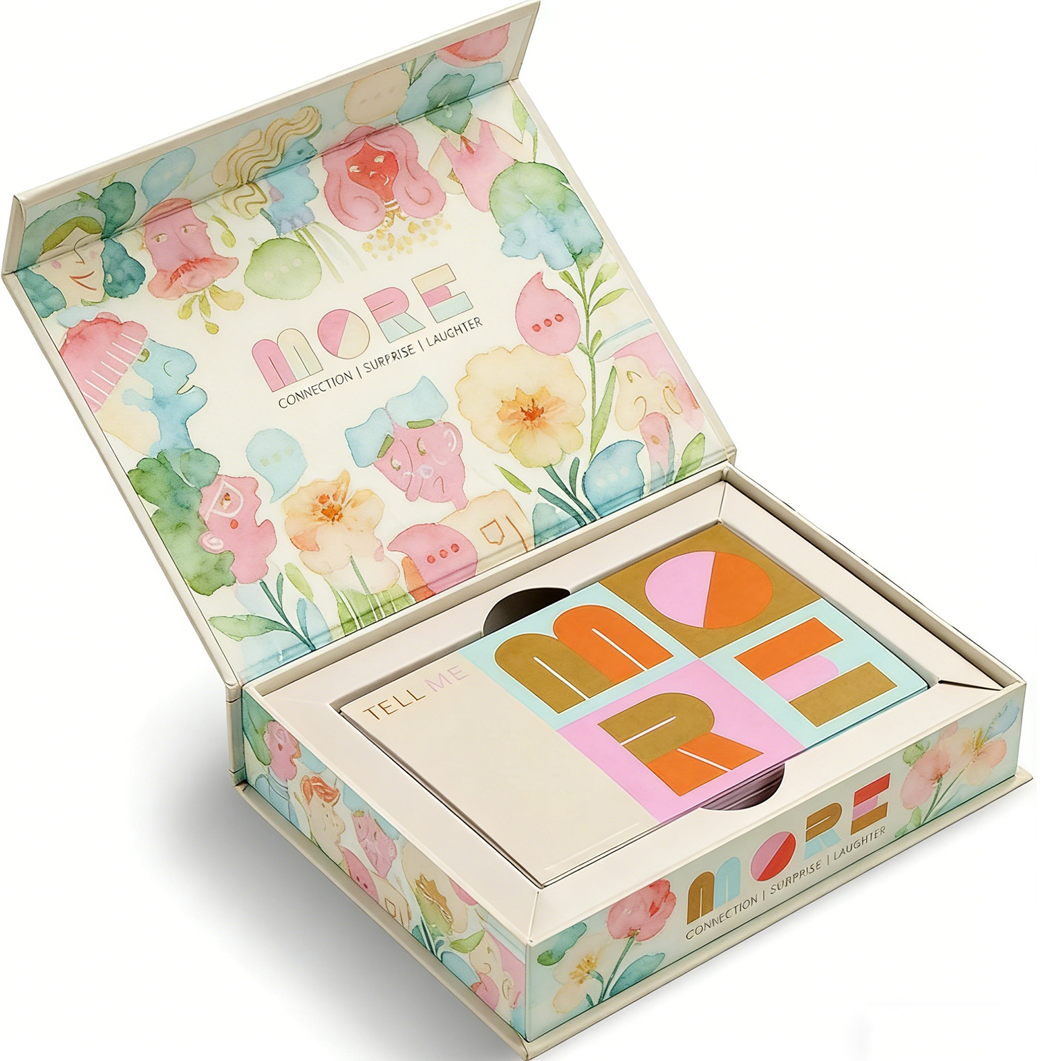 Factory Custom Luxury Board Games Card Game Box Environmental Friendly Magnet Gift Box with Paper Lining