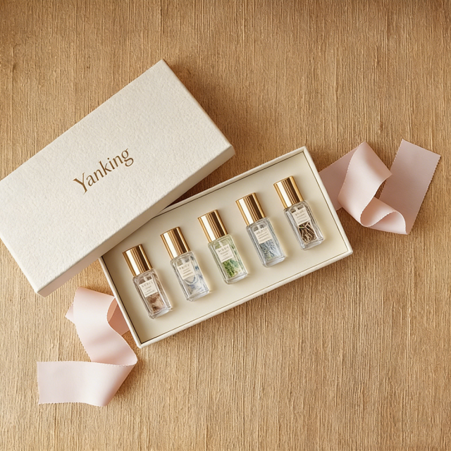 Factory Custom Square Rigid Perfume Box Recycled Materials Handmade Personalized Design Luxury Lid Base Matt Lamination