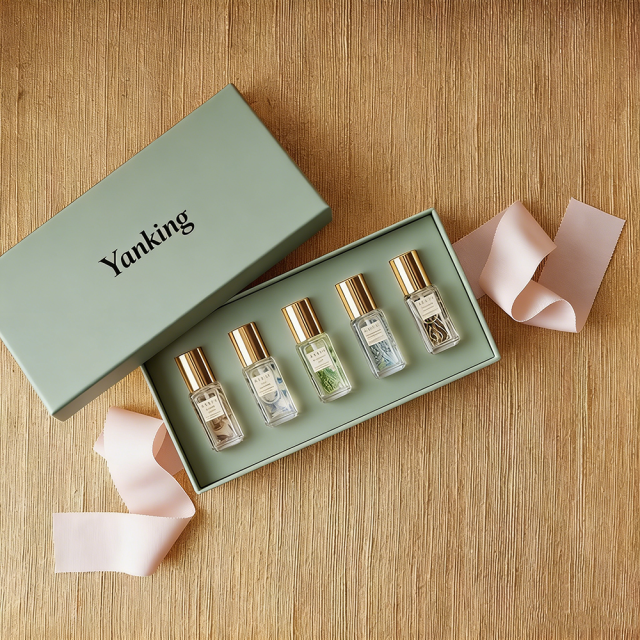 Factory Custom Square Rigid Perfume Box Recycled Materials Handmade Personalized Design Luxury Lid Base Matt Lamination