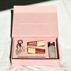 Factory Custom Luxury Cosmetic Perfume Skin Care Serum Flannel Packaging Boxes Embossing Recycled Materials Rigid Sponge Lining