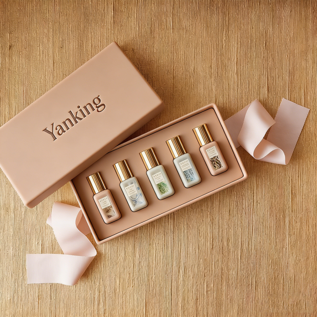 Factory Custom Square Rigid Perfume Box Recycled Materials Handmade Personalized Design Luxury Lid Base Matt Lamination