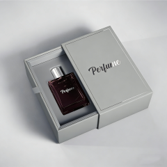 Personalized Custom Design Small Drawer Box Perfume Packaging Handmade Luxury Rigid Sliding Drawer Box Packaging With Ribbon