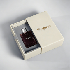 Personalized Custom Design Small Drawer Box Perfume Packaging Handmade Luxury Rigid Sliding Drawer Box Packaging With Ribbon