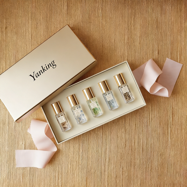 Factory Custom Square Rigid Perfume Box Recycled Materials Handmade Personalized Design Luxury Lid Base Matt Lamination