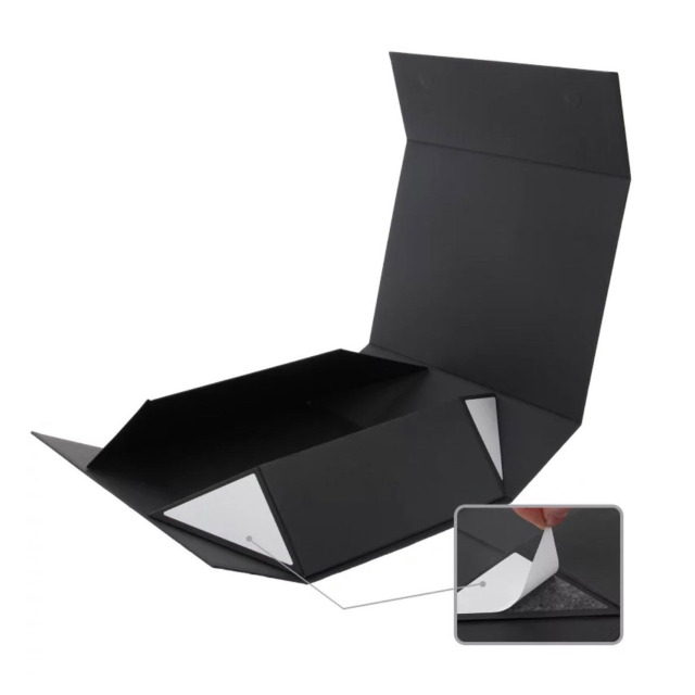 Luxury Recyclable Folding Gift Box Sponge Lining Custom Factory Large Magnetic Closure Lid Packaging for Matt Lamination