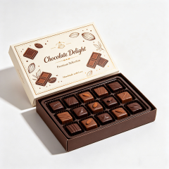 Custom Printing Logo Chocolate Gift Boxes Design Magnetic Clamshell Folding Rigid Cardboard Paper Packaging Box for Food