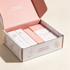 Custom Printed Logo Skincare Cosmetic Mailing Paper Packaging Boxes Hard Cardboard Corrugated Shipping Mailer Box