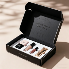 Custom Logo Beauty Makeup Brush Lip Gloss Skincare Corrugated Cardboard Shipping Mailer Paper Boxes Cosmetic Box Packaging