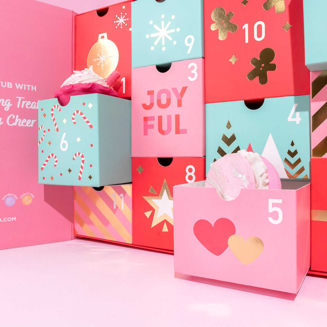 Low Price Custom Printed Christmas 12 Days Advent Calendar Magnet Gift Box Embossed and Matt Laminated Paper Packaging Gift Box