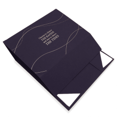 Luxury Recyclable Folding Gift Box Sponge Lining Custom Factory Large Magnetic Closure Lid Packaging for Matt Lamination