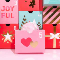 Low Price Custom Printed Christmas 12 Days Advent Calendar Magnet Gift Box Embossed and Matt Laminated Paper Packaging Gift Box