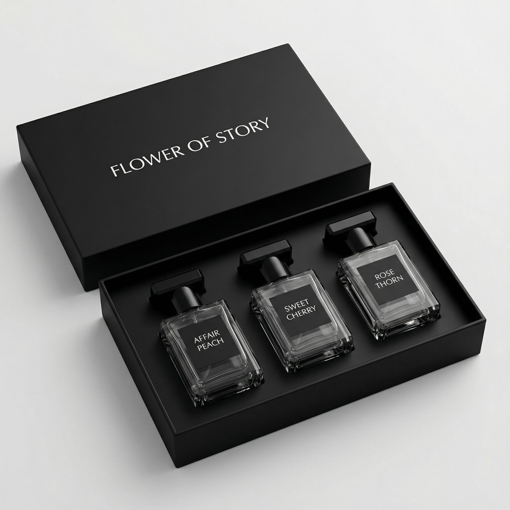 Biodegradable Recycled Materials Handmade Custom Square Rigid Perfume Box Personalized Design Luxury Lid Base Packaging Logo