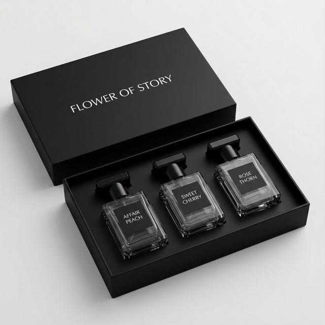 Biodegradable Recycled Materials Handmade Custom Square Rigid Perfume Box Personalized Design Luxury Lid Base Packaging Logo