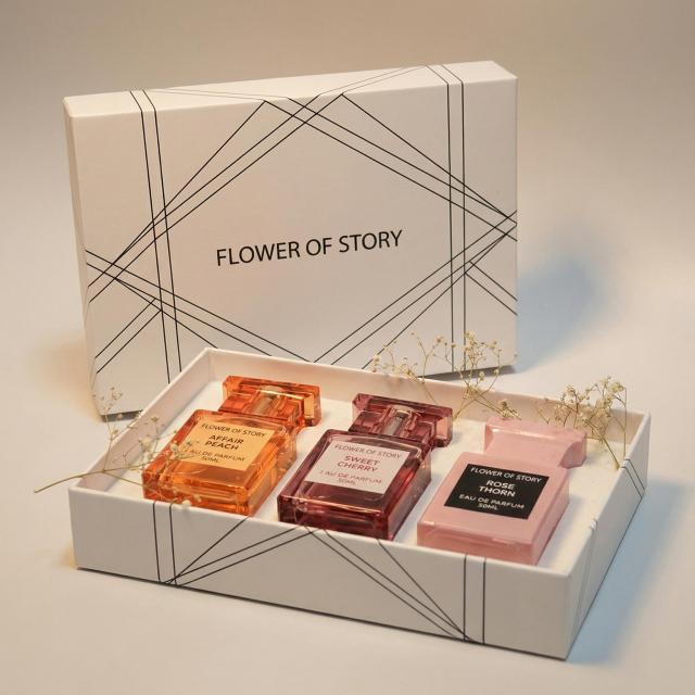 Biodegradable Recycled Materials Handmade Custom Square Rigid Perfume Box Personalized Design Luxury Lid Base Packaging Logo