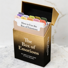 Custom the Box of Emotions | Eco-Friendly Craft Packaging for Personal Emotional Journeys Gift Flip-Top Box with Art Paper Cards
