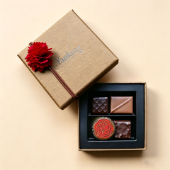 Custom Lid and Base Art Paper Chocolate Boxes Gold Foil Stamping Black Luxury Chocolate Candy Packaging for High-End Brands
