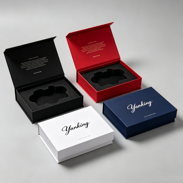 Custom Logo Wholesale Eva Sponge Rigid Cardboard Magnetic Gift Packaging Box With Eva Sponge Foam Insert
