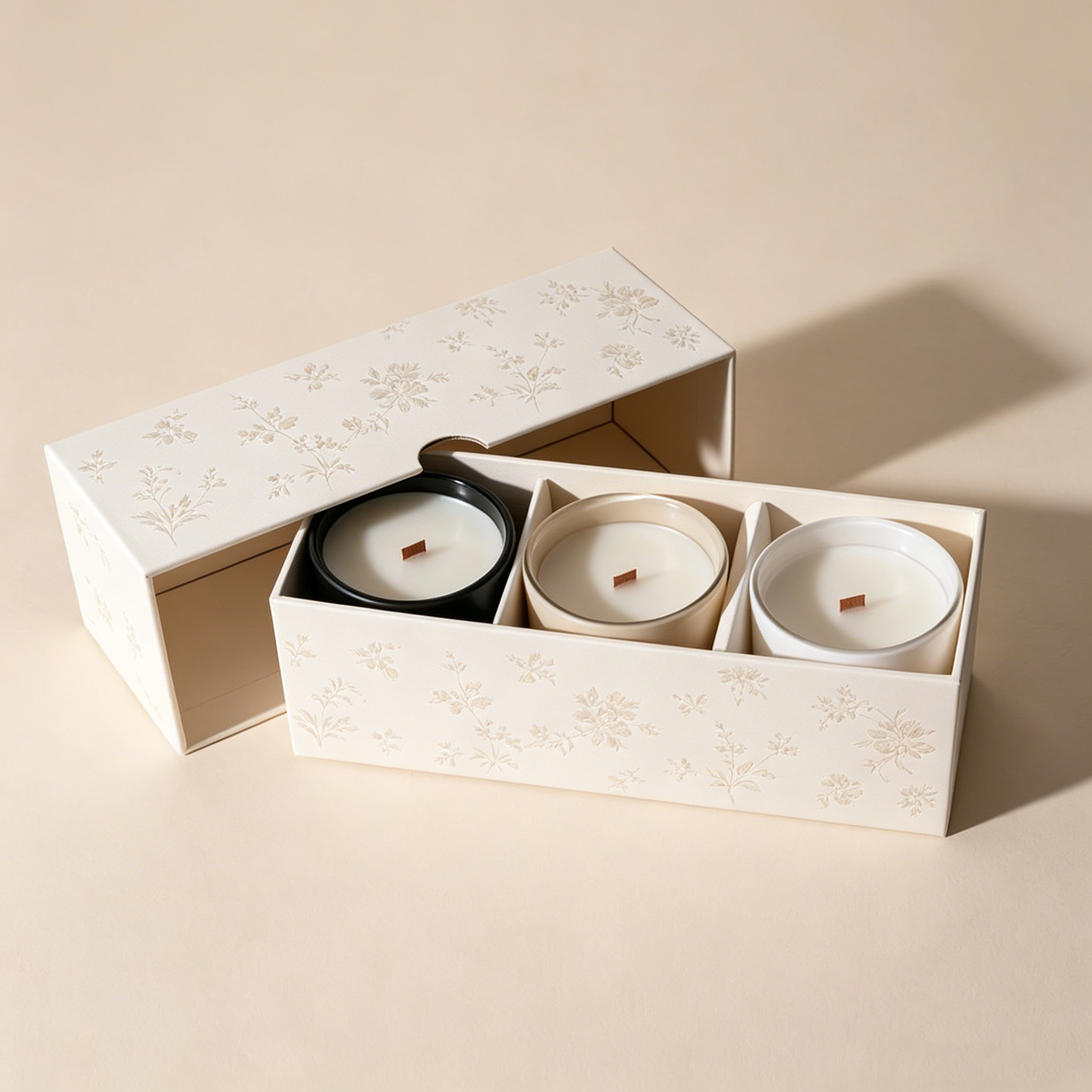 Factory Custom Scented Candles Gift Set Home Decoration Scented Candle Lid and Base Box with Logo