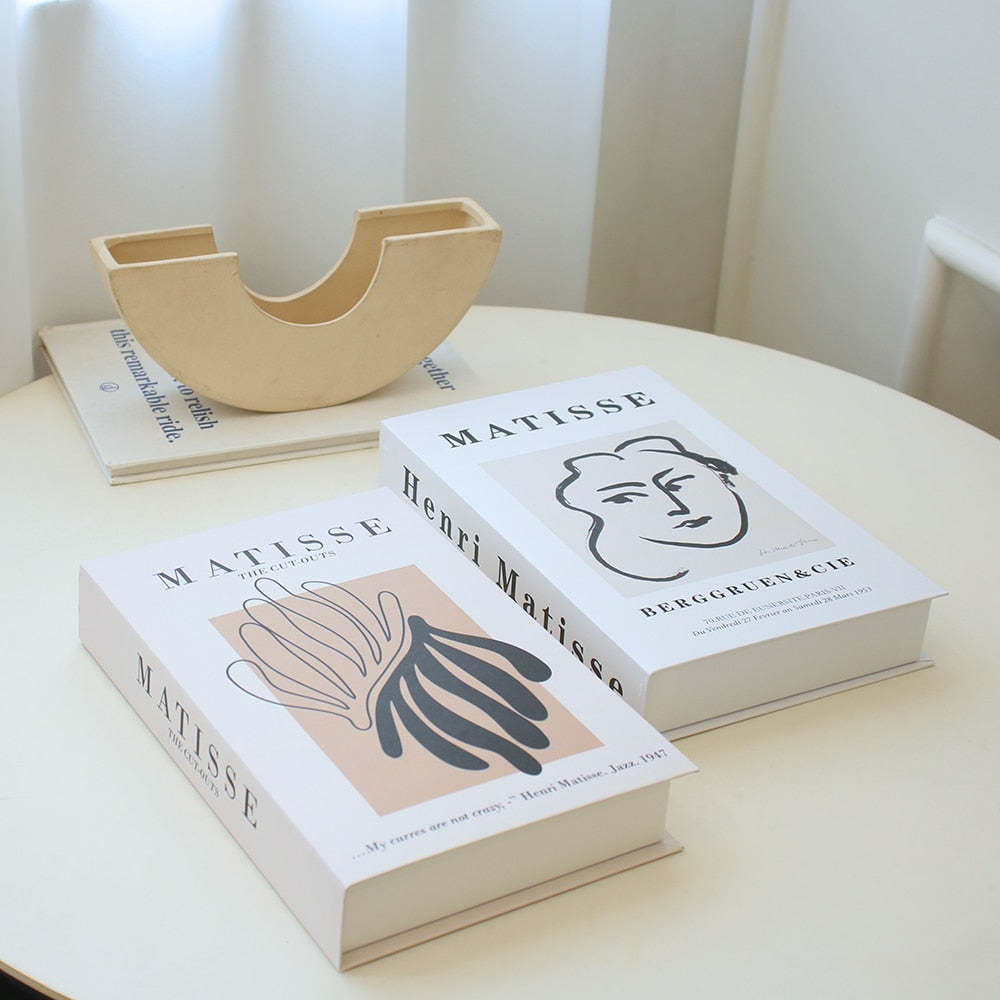 Custom Modern Style Fancy Fashion Book Shaped Box Decoration Model Hardcover Hollow Decorative Book Paper Box Embossing Sponge