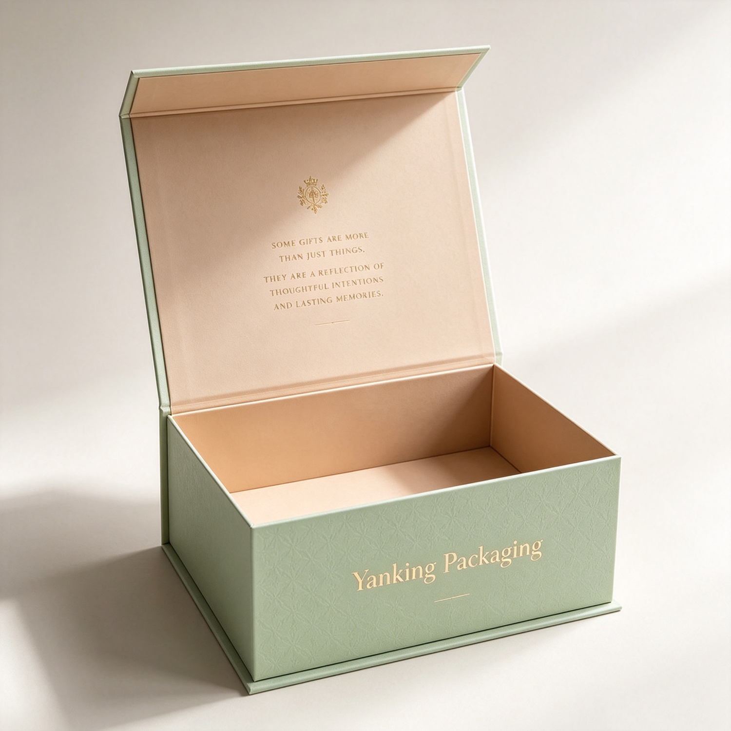 Custom Rigid Magnet Gift Box | Gold Stamping Paper Packaging Box