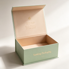 Custom Rigid Magnet Gift Box | Gold Stamping Paper Packaging Box