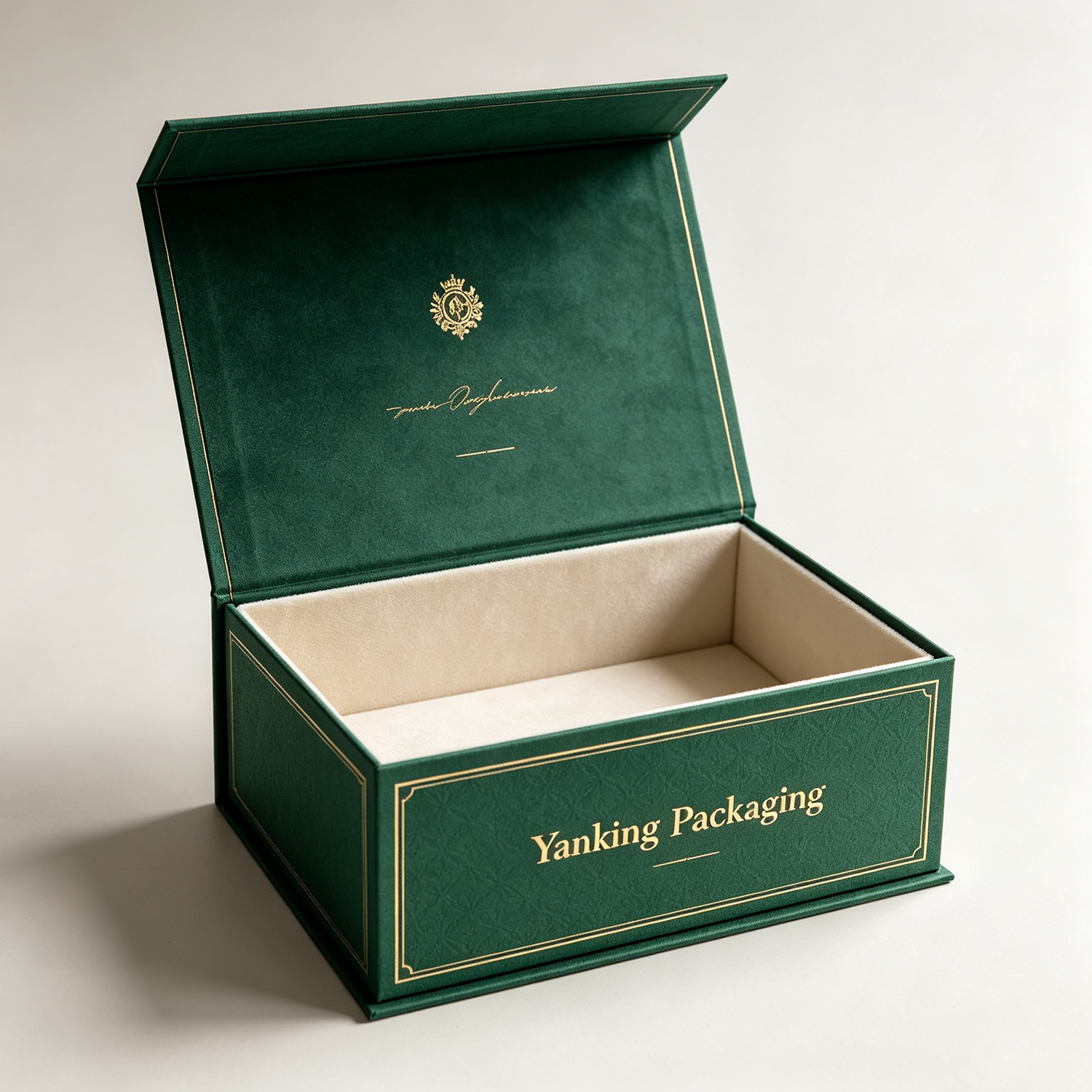 Custom Rigid Magnet Gift Box | Gold Stamping Paper Packaging Box