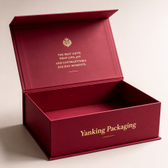 Custom Rigid Magnet Gift Box | Gold Stamping Paper Packaging Box