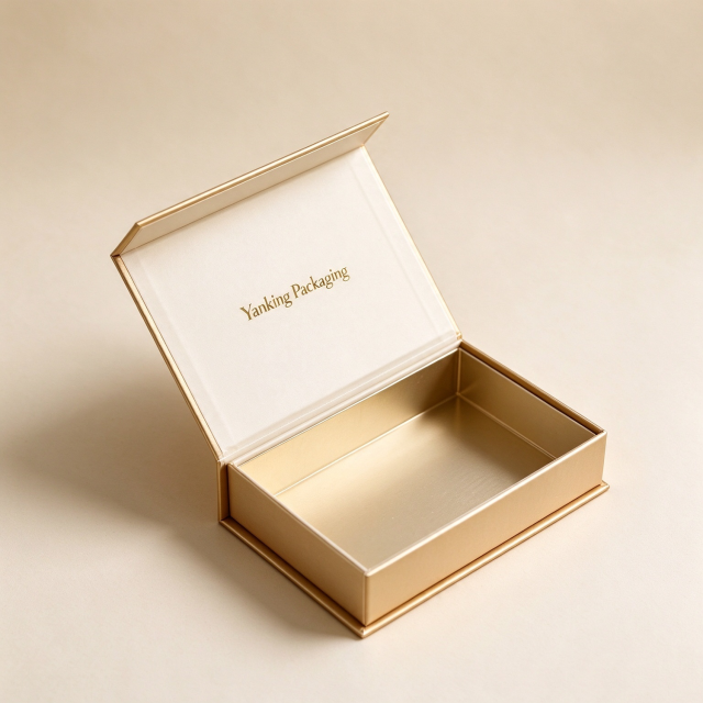 Custom Textured Magnetic Gift Box | UV Coated Rigid Packaging Box