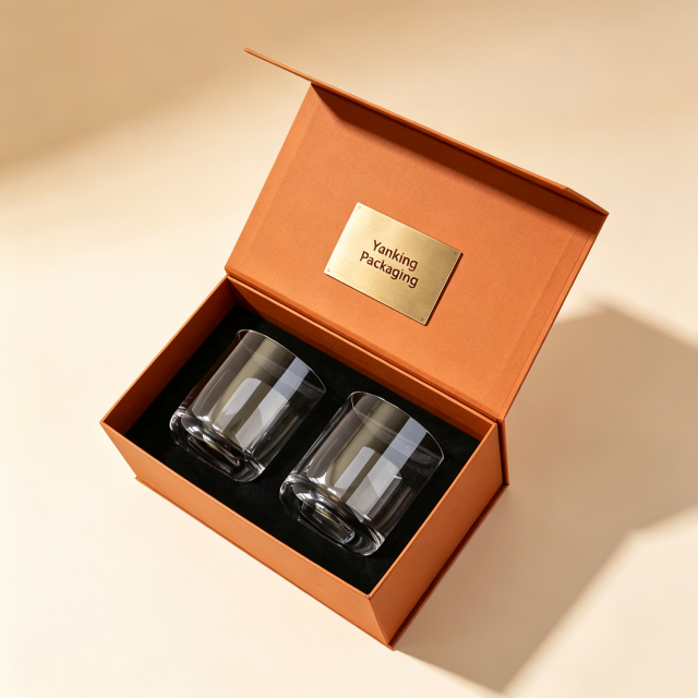Custom Embossed Magnetic Gift Box | Rigid Candle Box with Magnetic Closure