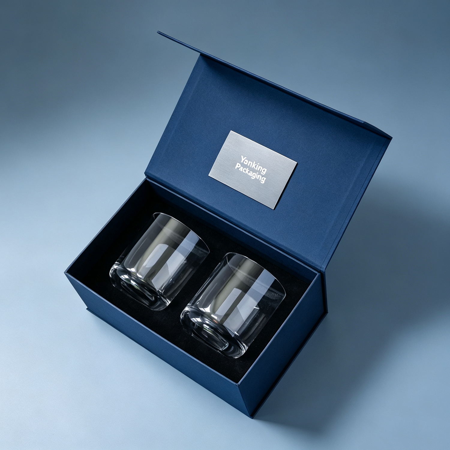 Custom Embossed Magnetic Gift Box | Rigid Candle Box with Magnetic Closure