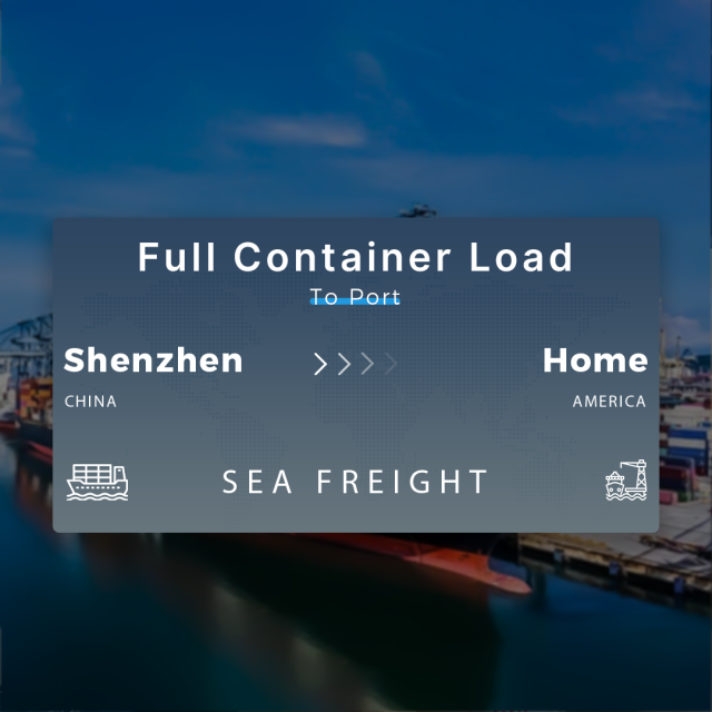 Shipping From Shenzhen To Home Full Container Load To Port