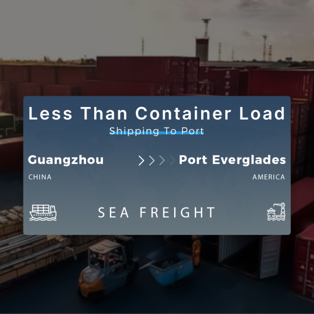 Shipping From Guangzhou To Port Everglades Less Than Container Load Shipping To Port
