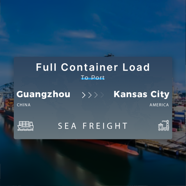Shipping From Guangzhou To Kansas City Full Container Load To Port