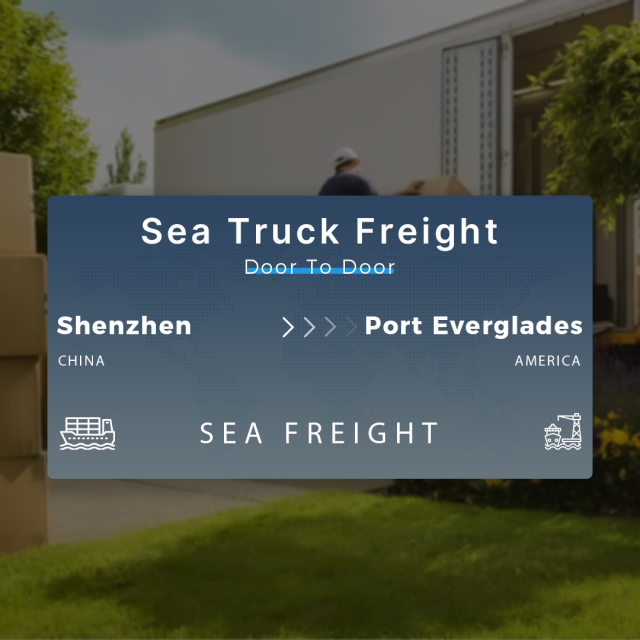 Shipping From Shenzhen To Port Everglades Sea Truck Freight Door To Door