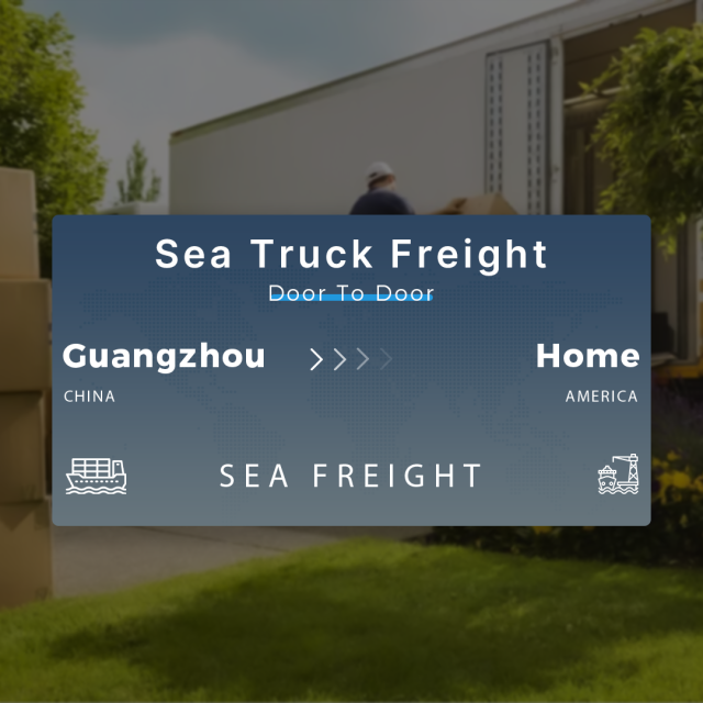 Shipping From Guangzhou To Home Sea Truck Freight Door To Door