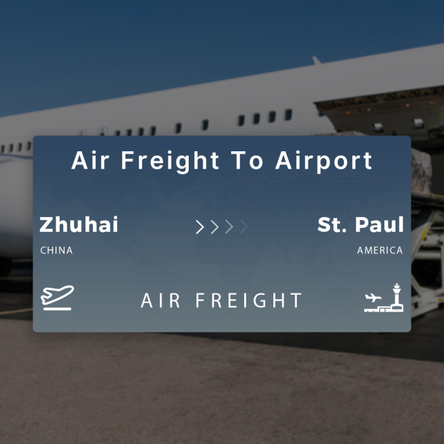 Shipping From Zhuhai To St. Paul Air Freight To Airport