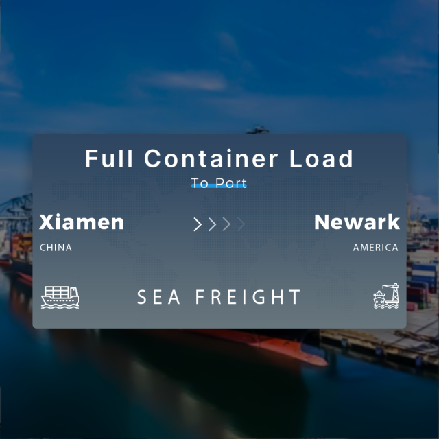 Shipping From Xiamen To Newark Full Container Load To Port