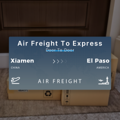 Shipping From Xiamen To El Paso Air Freight To Express Door To Door