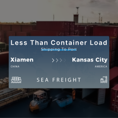Shipping From Xiamen To Kansas City Less Than Container Load Shipping To Port