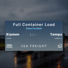 Shipping From Xiamen To Tampa Full Container Load Door To Door