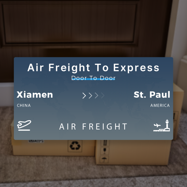 Shipping From Xiamen To St. Paul Air Freight To Express Door To Door
