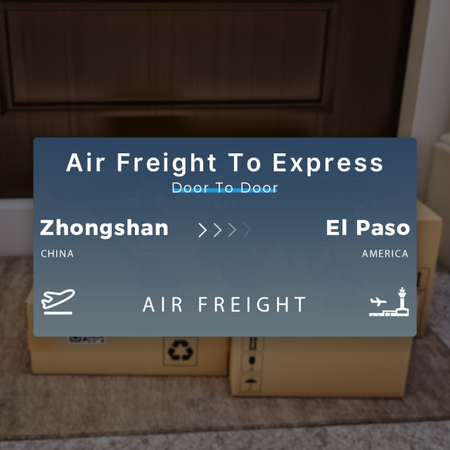Shipping From Zhongshan To El Paso Air Freight To Express Door To Door