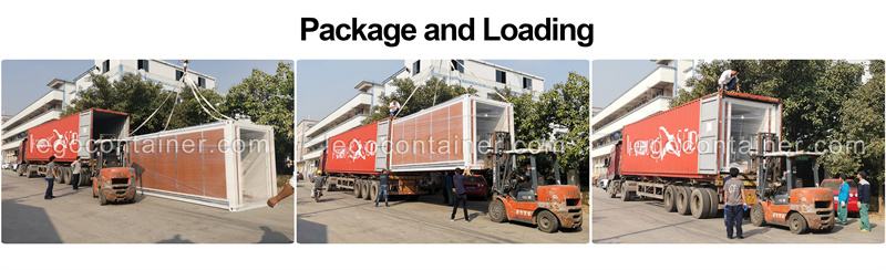 How to package and loading the Expandable container house