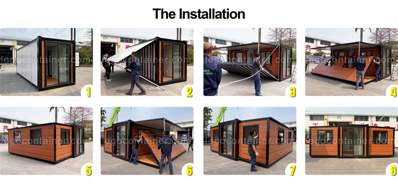 How to install the Expandable container house