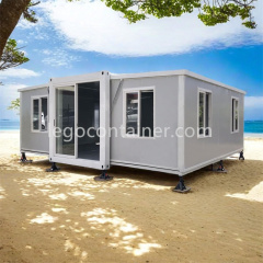 Prefabricated expandable container house