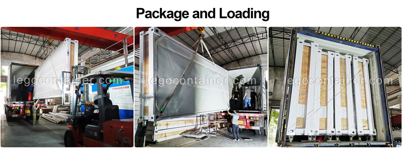 How to package and loading the Flat Pack container house